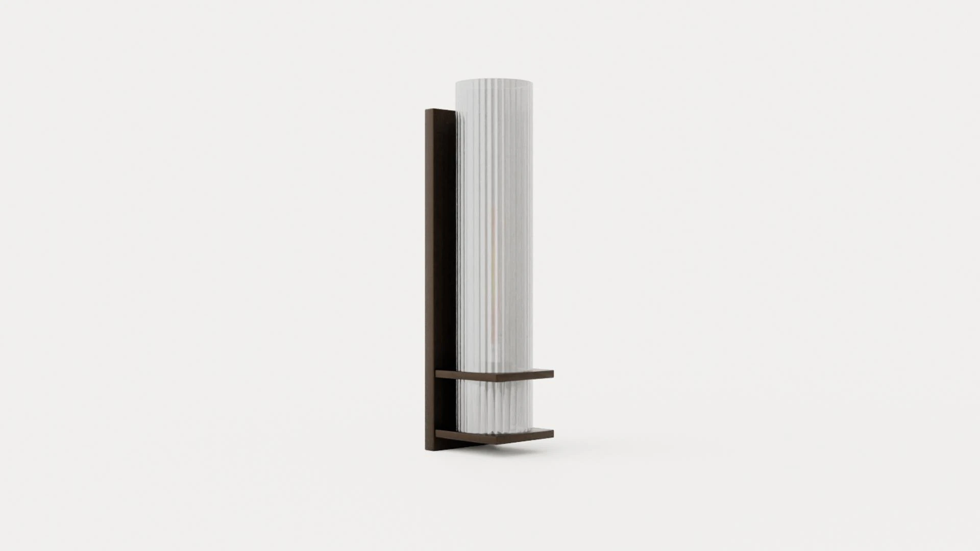 Sperry wall lamp - Bronze and clear glass 3D Model .c4d .max .obj .3ds .fbx .stl .blend 