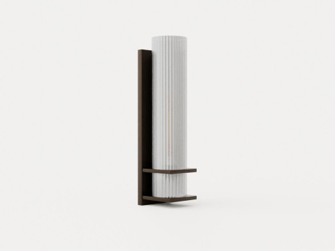 Sperry wall lamp - Bronze and clear glass Modello 3D