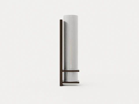 Sperry wall lamp - Bronze and clear glass 3D Model