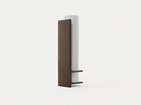 Sperry wall lamp - Bronze and clear glass 3D Model