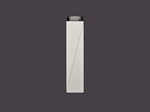 Sperry wall lamp - Bronze and clear glass 3D Model