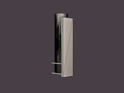 Sperry wall lamp - Bronze and clear glass Modelo 3D