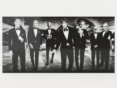 Fotokunst Big Shots Hollywood 200x100 3D Model