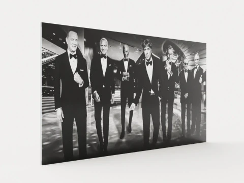 Photo art Big Shots Hollywood 200x100 3D Model