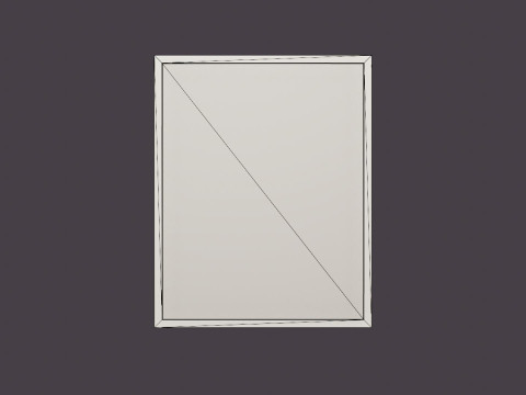 Framed picture - Neutral Intersect V - 80 x 100 - Black frame Modèle 3D
