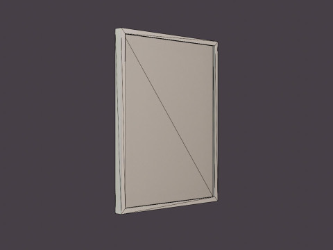 Framed picture - Neutral Intersect V - 80 x 100 - Black frame Modèle 3D