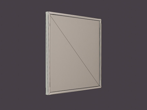 Framed Picture - Neutral Geometrics II - 100 x 100 3Dモデル