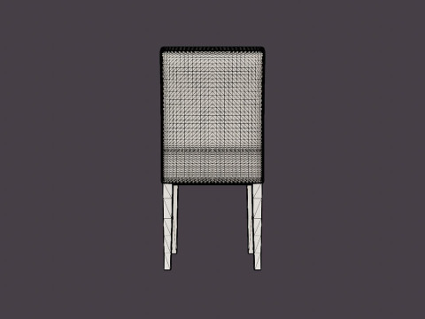 Como dining chair warmrests black Modello 3D