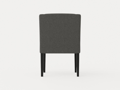 Como dining chair with armrests black Modelo 3D