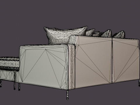 Crosby Daybed Modèle 3D