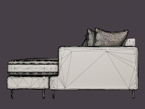 Crosby Daybed Modèle 3D