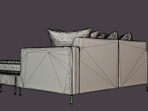 Crosby Daybed 3D Model
