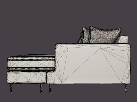 Crosby Daybed 3D Model