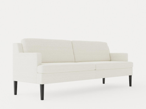 Madison dining sofa black Modello 3D