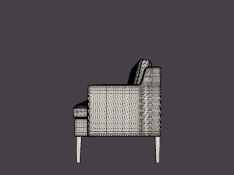 Madison dining sofa black Modello 3D
