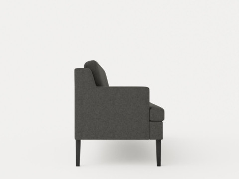 Madison dining sofa black 3D Модель