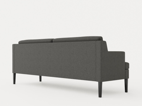Madison dining sofa black 3D Модель