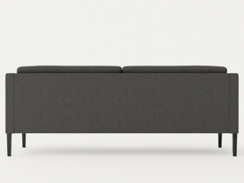 Madison dining sofa black 3D Модель