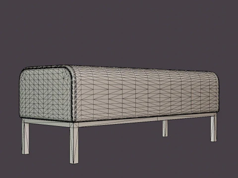 Tribeca Bench 3D Model
