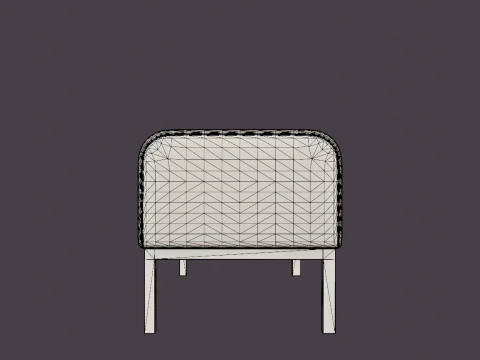 Tribeca Bench 3D Model