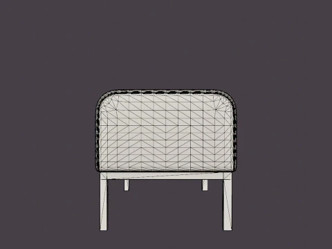 Tribeca Bench 3D Model