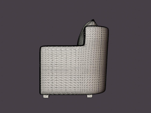Lenox armchair 3Dモデル
