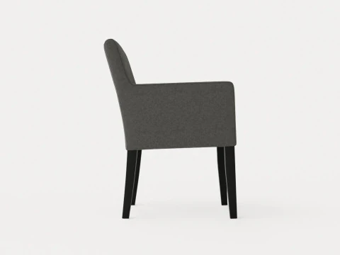 Madison dining chair with armrests black 3D Model