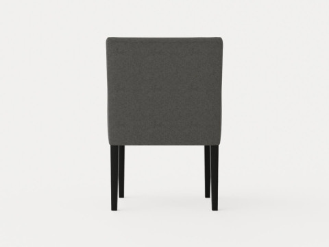 Madison dining chair with armrests black 3D Модель