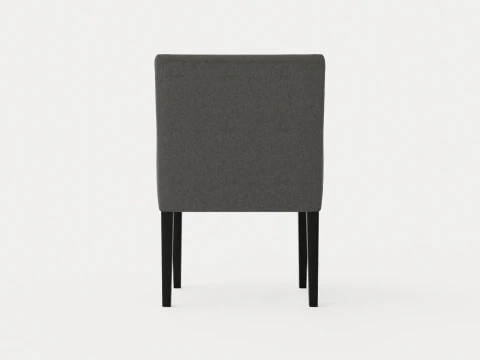 Madison dining chair with armrests black 3D Model