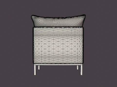 Tribeca armchair 3D Model