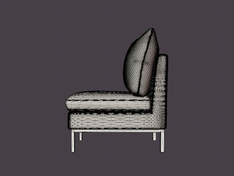 Tribeca armchair Modelo 3D