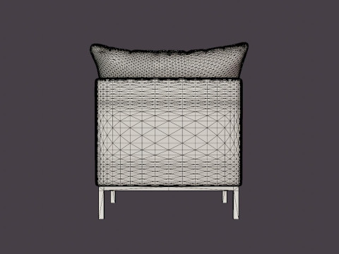Tribeca armchair 3D 모델