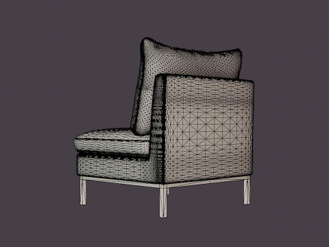 Tribeca armchair 3D 모델
