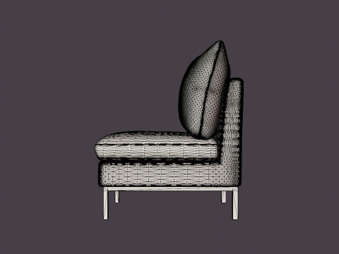 Tribeca armchair 3D 모델