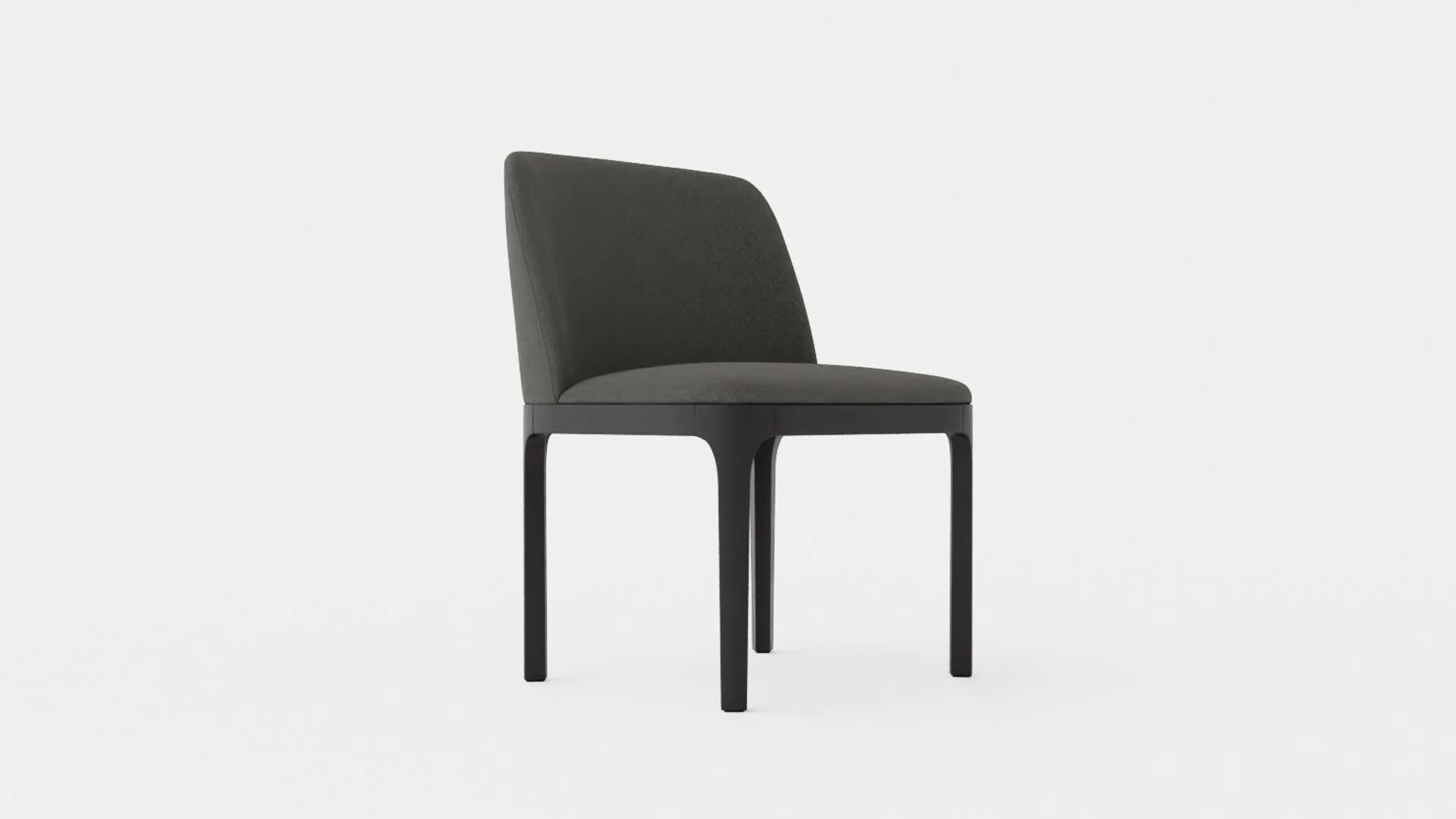 Broadway dining chair with armrests black 3D Model .c4d .max .obj .3ds .fbx .stl .blend 