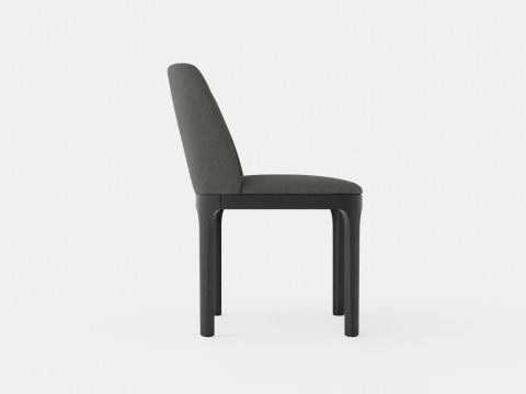 Broadway dining chair with armrests black 3D Модель