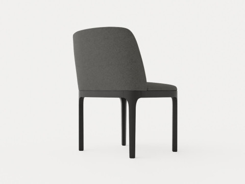 Broadway dining chair with armrests black 3D Модель