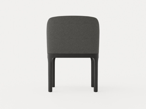 Broadway dining chair with armrests black 3D Модель