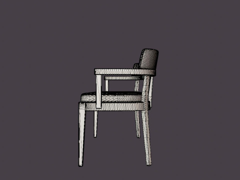 North dining sofa white oiled 3D 모델