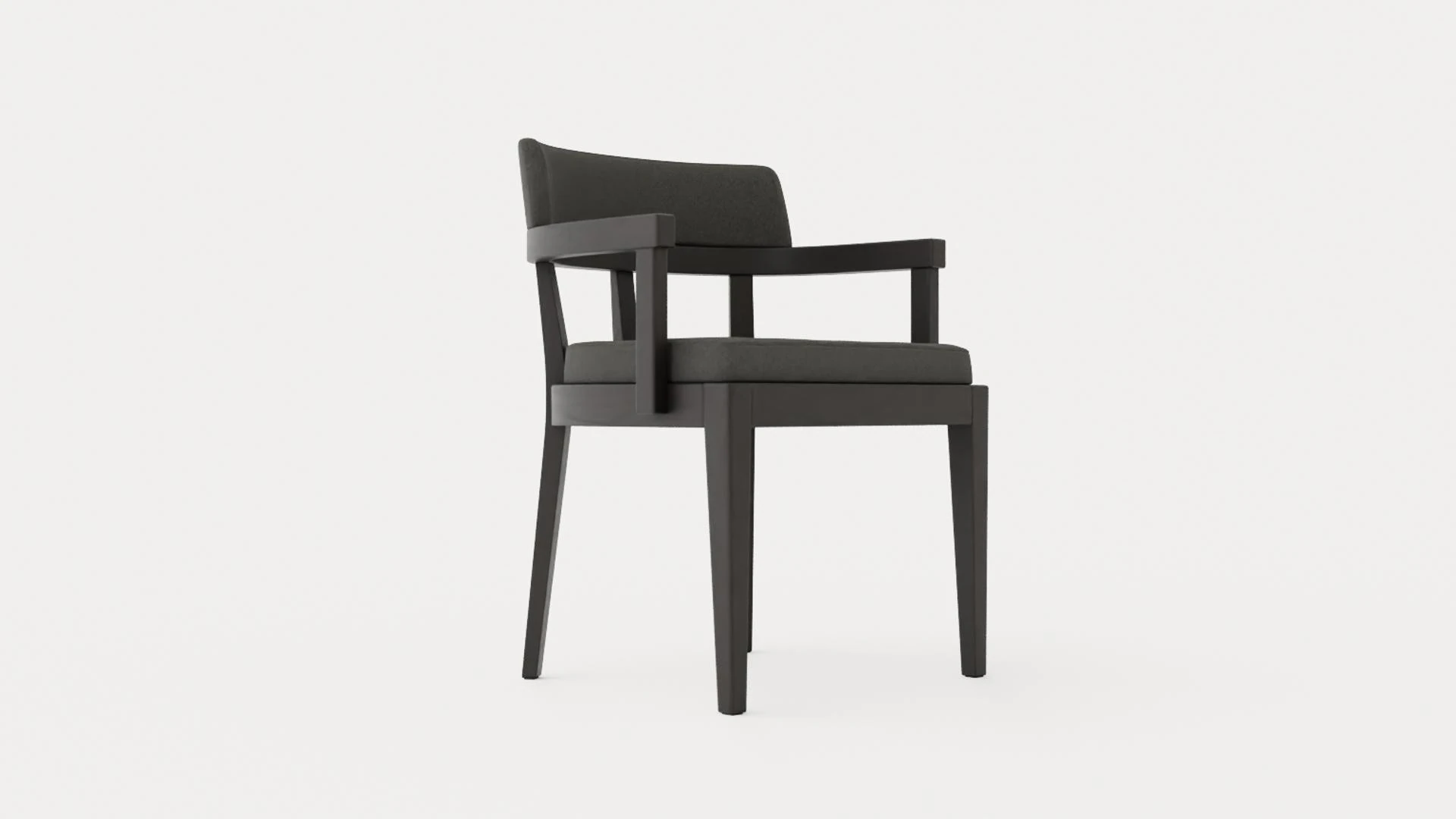North dining chair black ash 3D Model .c4d .max .obj .3ds .fbx .stl .blend