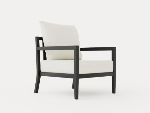 Haugastol armchair black ash 3Dモデル
