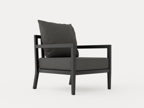 Haugastol armchair black ash Model 3D