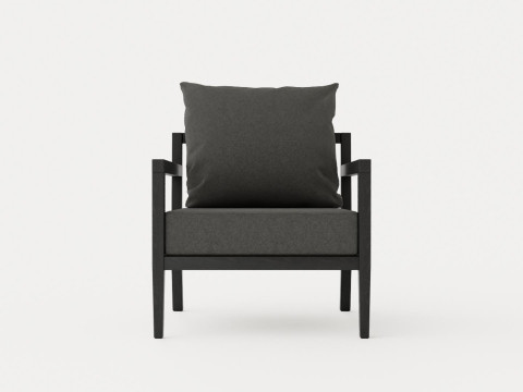 Haugastol armchair black ash Modèle 3D