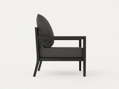 Haugastol armchair black ash Modèle 3D
