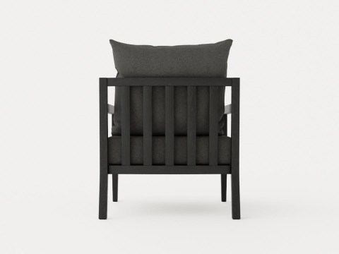 Haugastol armchair black ash Modèle 3D