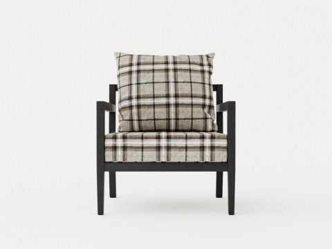 Haugastol armchair black ash 3D Model
