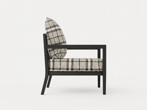 Крісло Haugastol чорний ясен 3D Модель