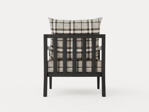 Haugastol armchair black ash 3D Model
