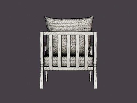 Крісло Haugastol чорний ясен 3D Модель