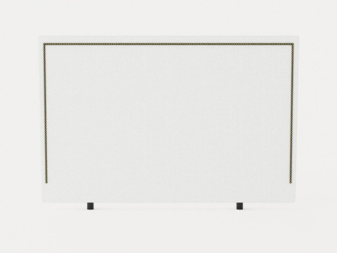 St Clair headboard - Brass rivets 3D Model